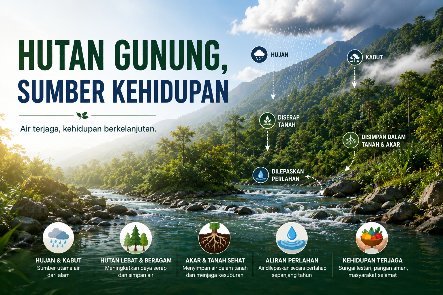 Rahasia Air Sungai yang Tak Pernah Kering